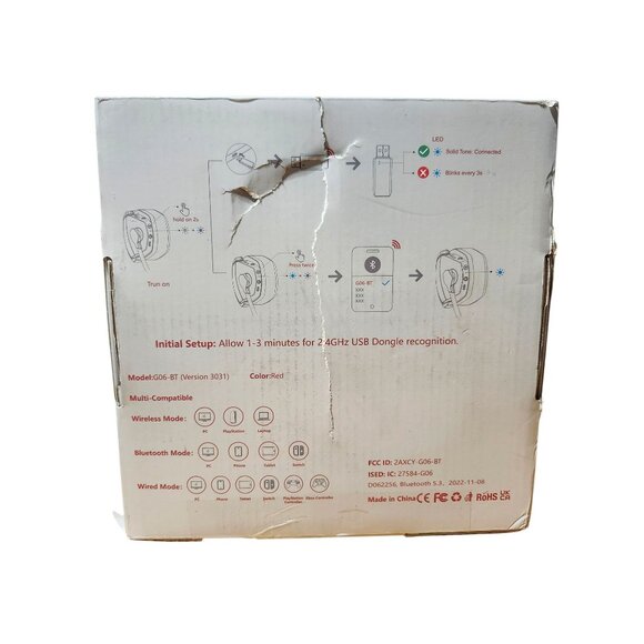 Nubwo gaming headset red - Picture 7 of 7